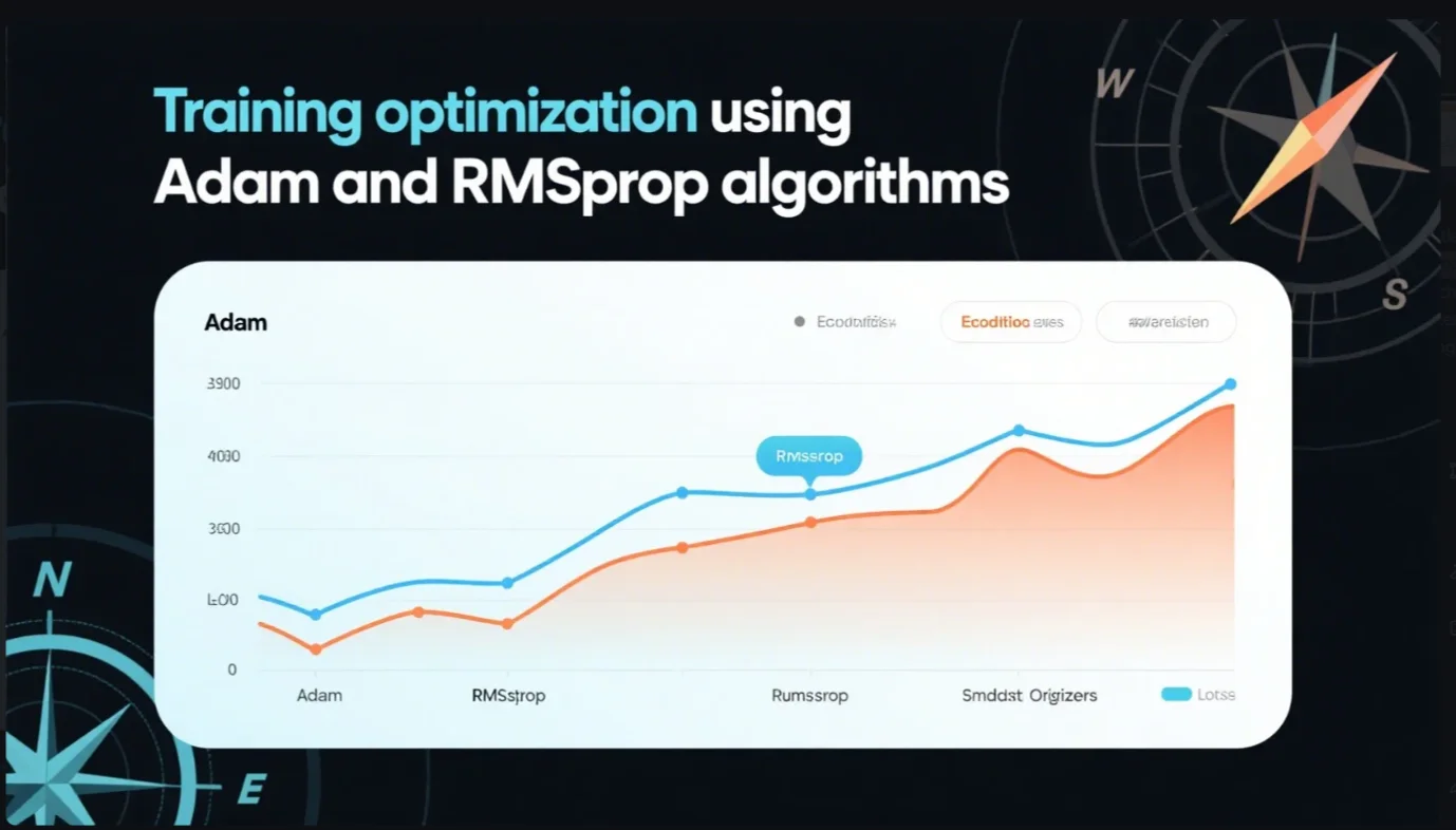 Training optimization using Adam and RMSprop algorithms