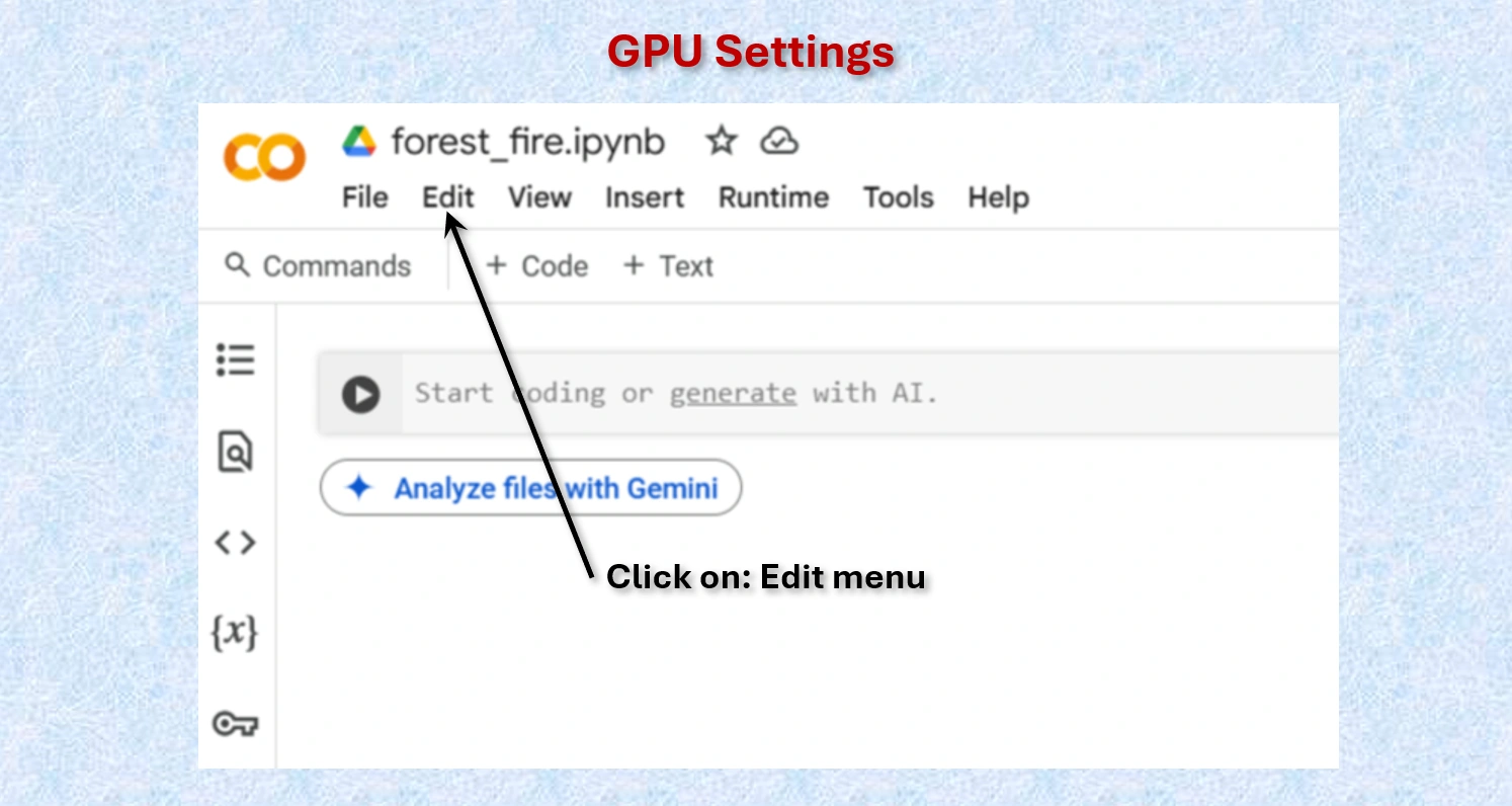 Click Edit 