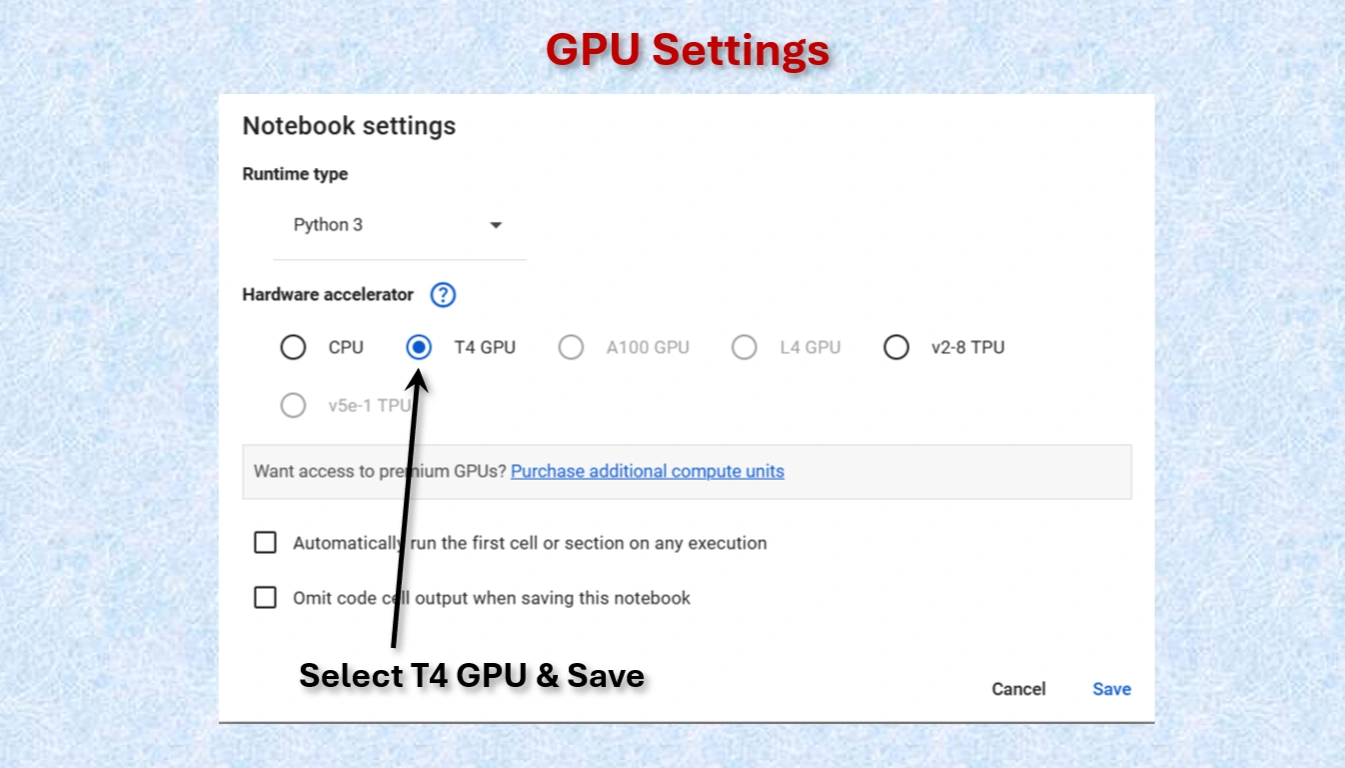 Save GPU 