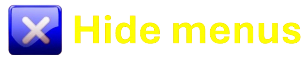 Hide menus