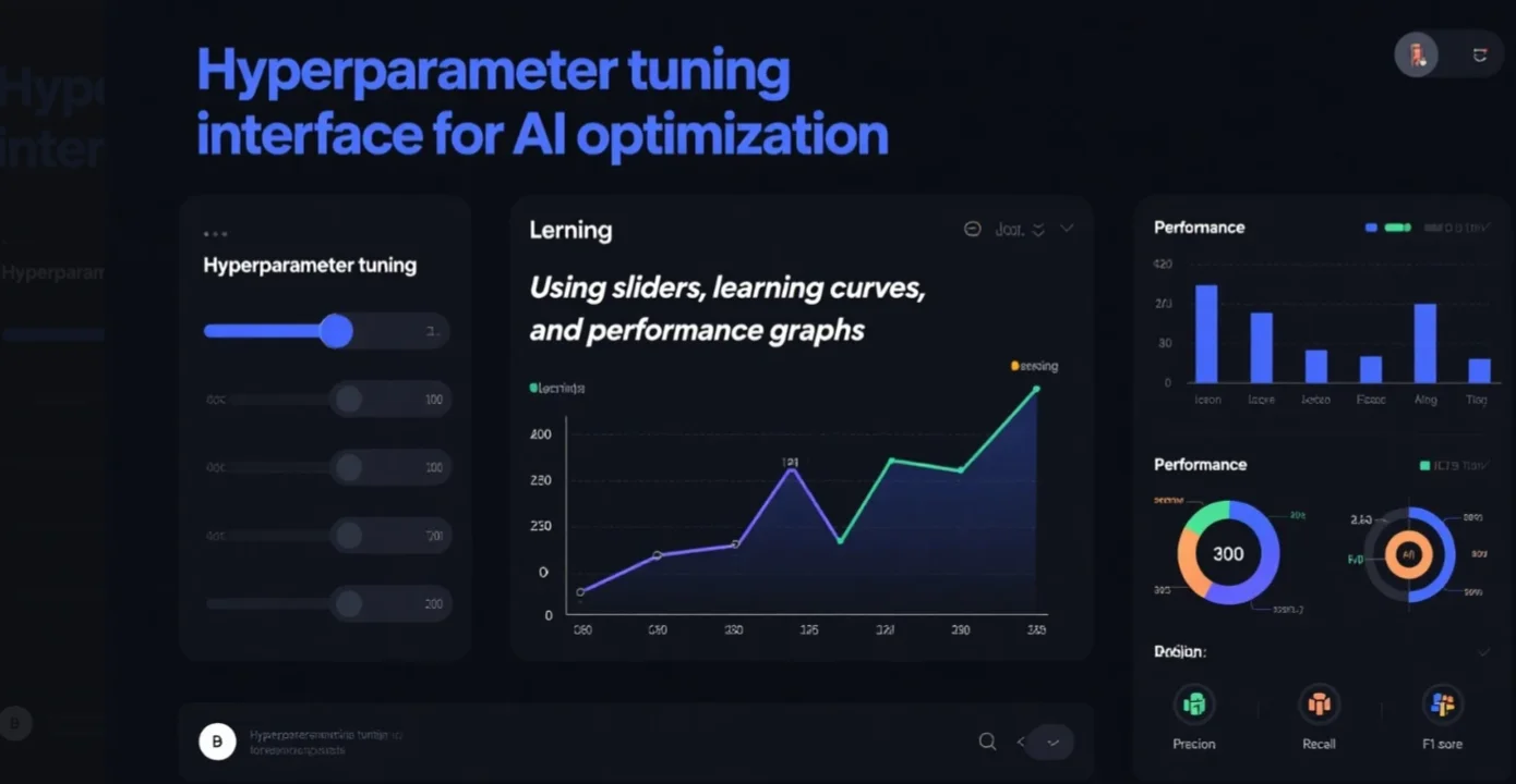 Hyperparameter tuning interface for AI optimization