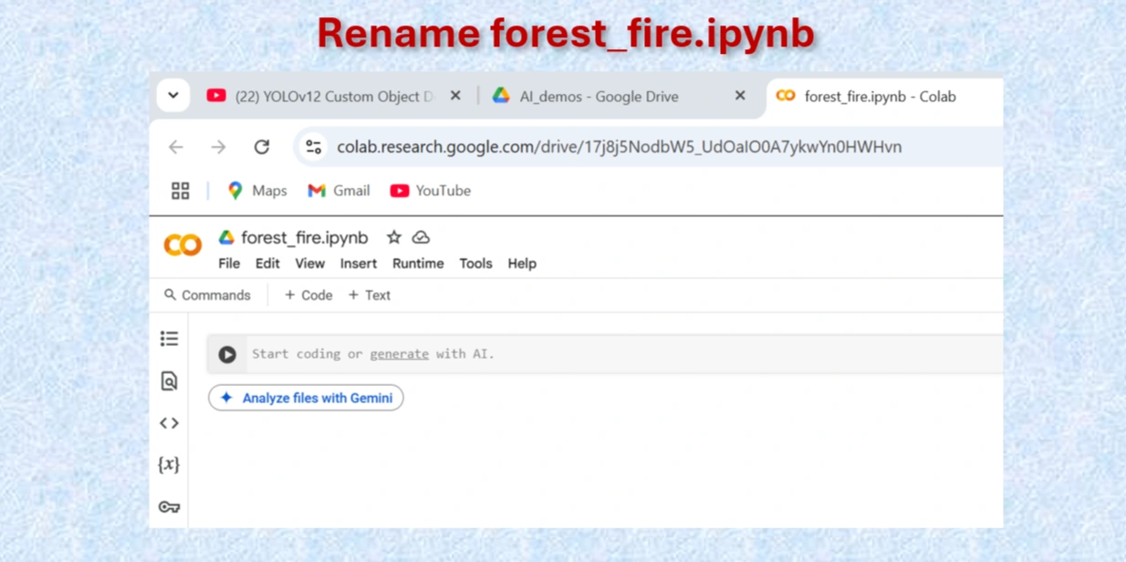 Rename Google Colab 