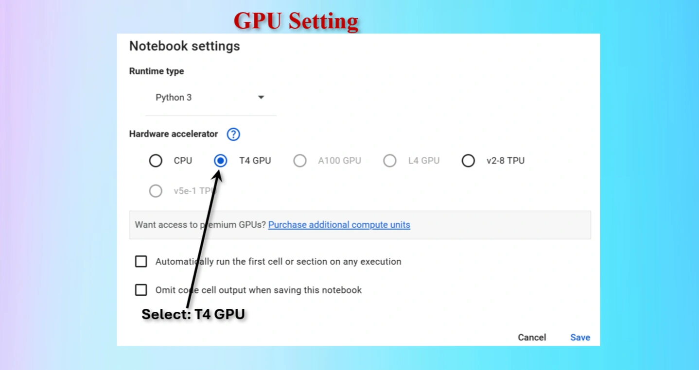 Save GPU 
